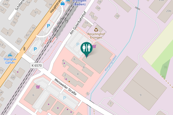 Map showing location of Am Güterbahnhof 8 Toilet