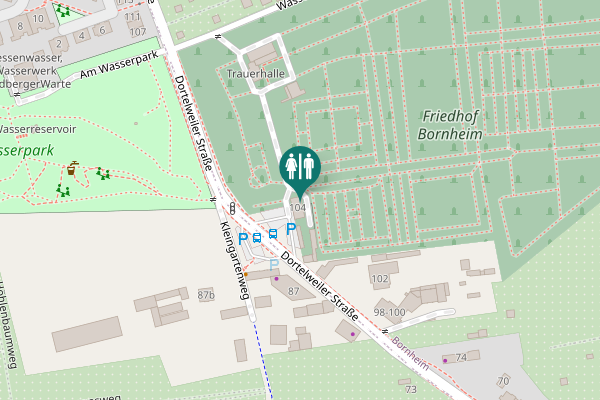 Map showing location of Dortelweiler Straße 104 Toilet