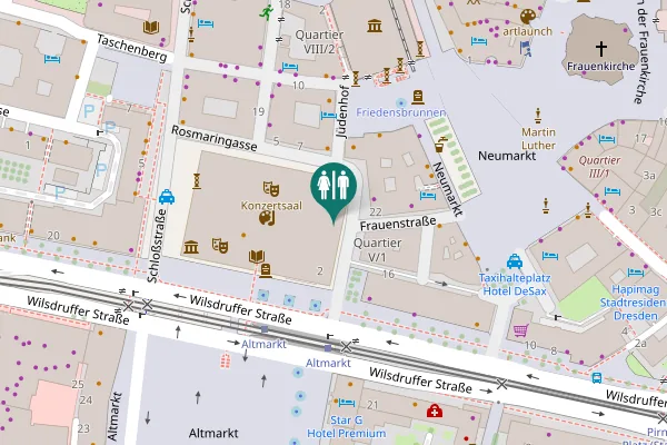 Map showing location of Schloßstraße 2 Toilet