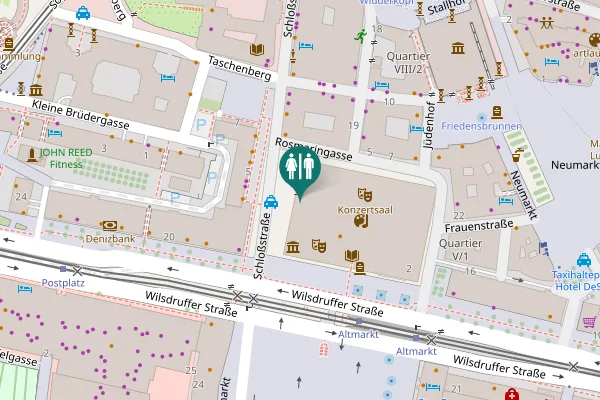 Map showing location of Schloßstraße 2 Toilet