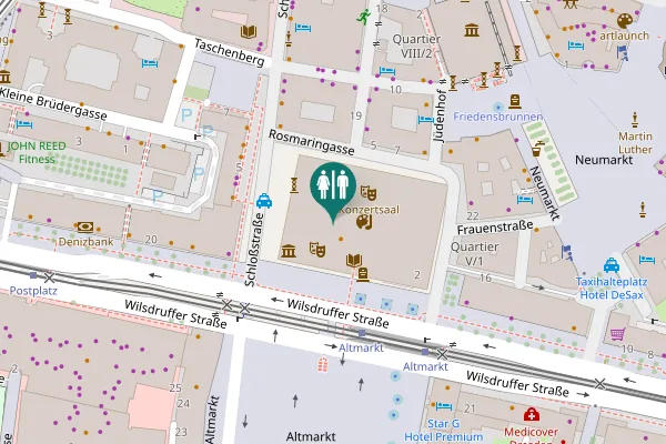 Map showing location of Wilsdruffer Straße 18 Toilet