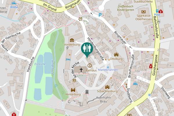 Map showing location of An der Kirche 4 Toilet
