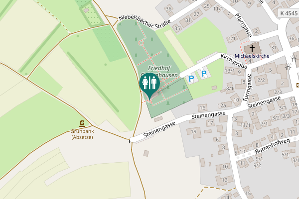 Map showing location of Steinengasse 19 Toilet