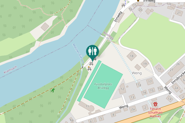 Map showing location of Weng 11 Toilet