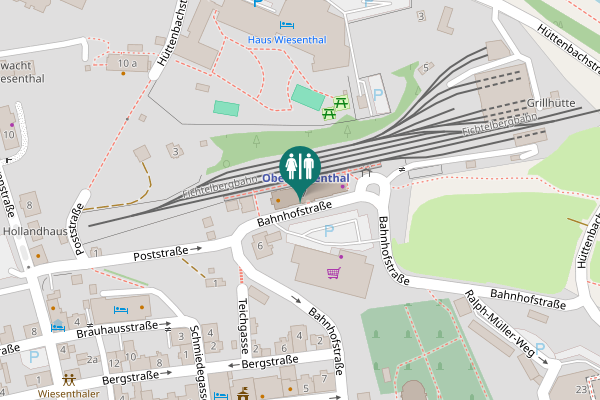 Map showing location of Bahnhofstraße 7 Toilet