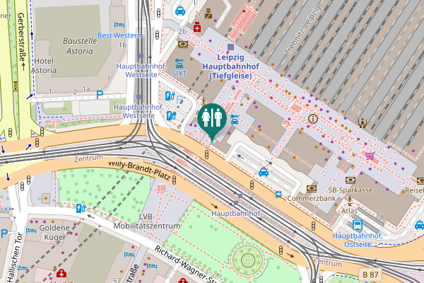 Map showing location of Loo&Me