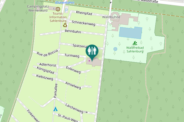 Map showing location of Wernerwaldstraße 6 Toilet