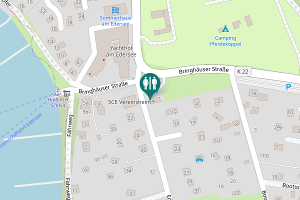 Map showing location of Ederseestraße 11 Toilet