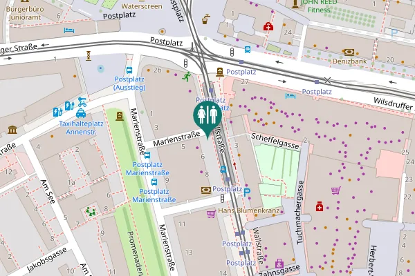 Map showing location of Marienstraße 2 Toilet