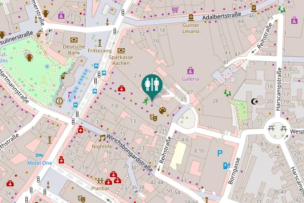 Map showing location of Friedrich-Wilhelm-Platz 5-6 Toilet