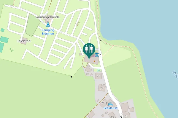 Map showing location of Seestraße 81 Toilet
