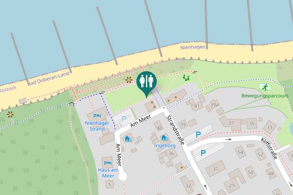 Map showing location of Strandstraße Toilet