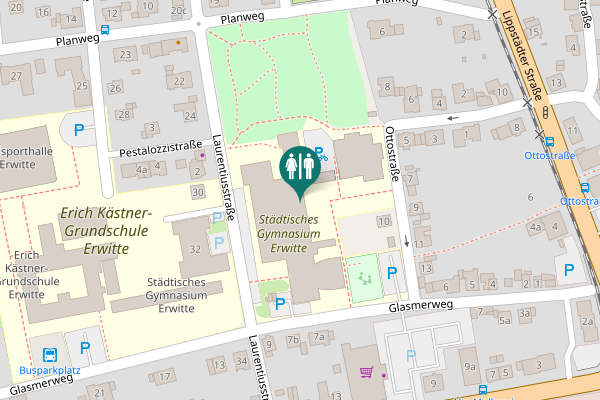 Map showing location of Glasmerweg 12 Toilet