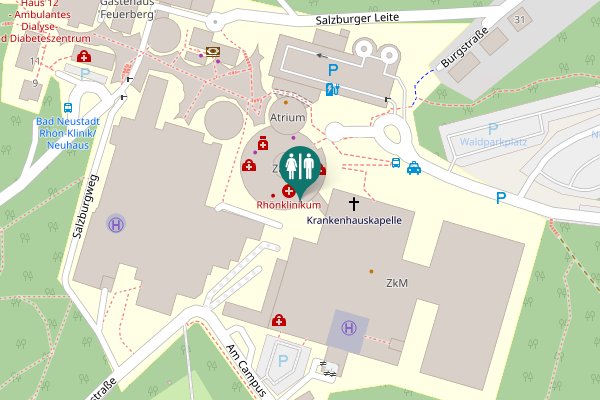 Map showing location of von-Guttenberg-Straße 16 Toilet