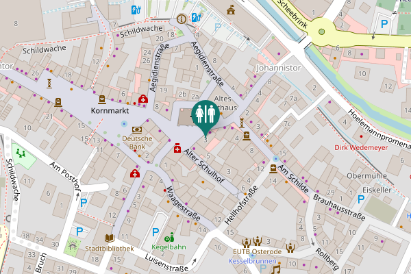 Map showing location of Martin-Luther-Platz 3 Toilet