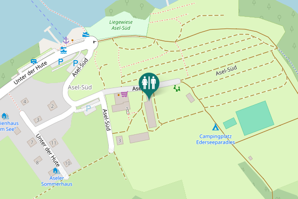 Map showing location of Asel-Süd 1 Toilet