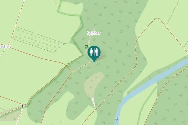 Map showing location of Simmerath Toilet