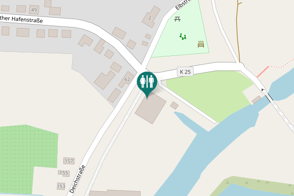 Map showing location of Abbenflether Hafenstraße Toilet