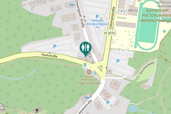 Map showing location of Schwangauer Straße 1 a Toilet