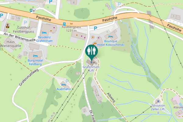Map showing location of Albweg 1 Toilet