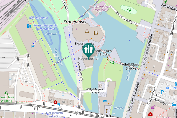 Map showing location of Kranenstraße 14 Toilet