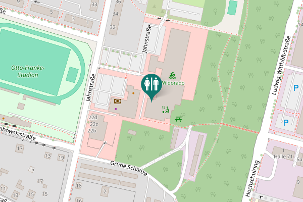 Map showing location of Jahnstraße 30 Toilet
