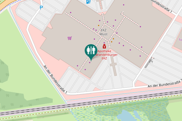 Map showing location of An der Bundesstraße 1 1 Toilet