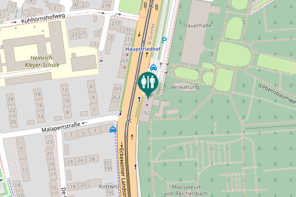 Map showing location of Eckenheimer Landstraße 192 Toilet