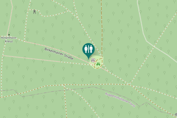 Map showing location of Birkenhainer Straße Toilet