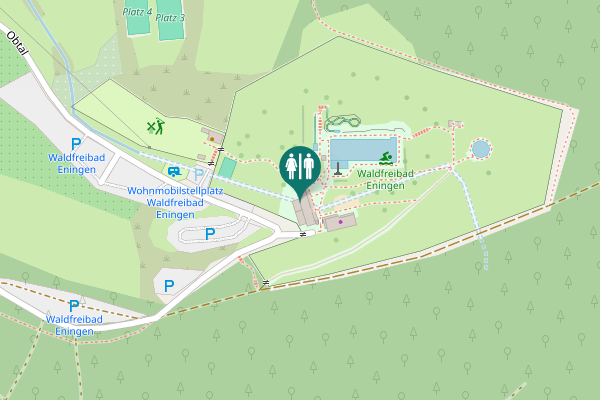 Map showing location of Obtal 6 Toilet