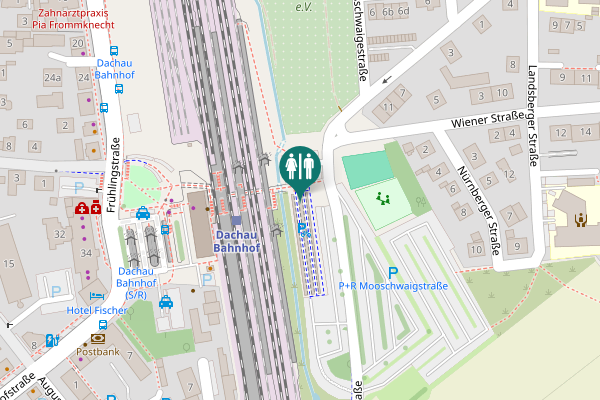 Map showing location of Obere Moosschwaigestraße Toilet