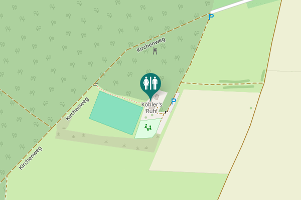 Map showing location of Kirchenweg Toilet