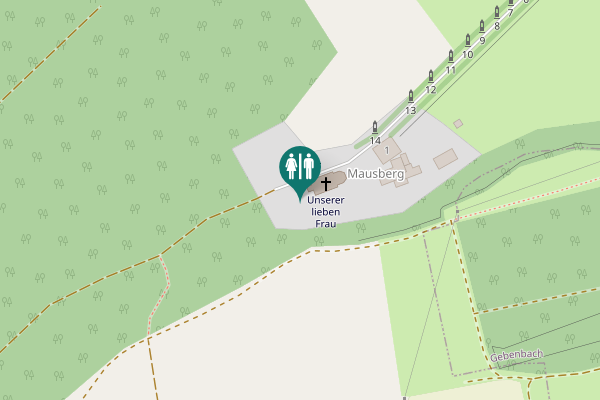 Map showing location of 2 Toilet