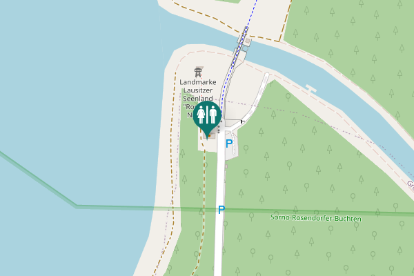 Map showing location of Alte Sornoer Straße Toilet