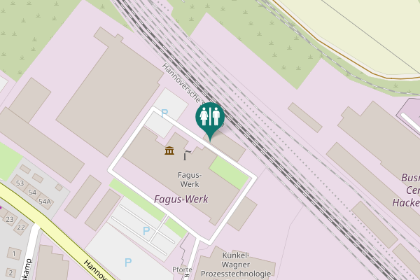 Map showing location of Hannoversche Straße 58 Toilet