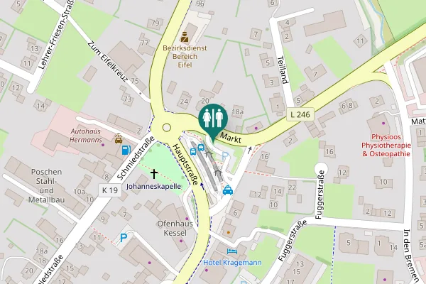 Map showing location of Am Markt 18 Toilet