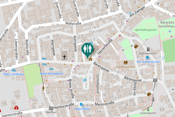 Map showing location of Hauptstraße 2 Toilet