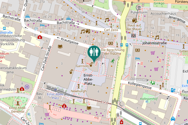 Map showing location of Ernst-Abbe-Platz 8 Toilet