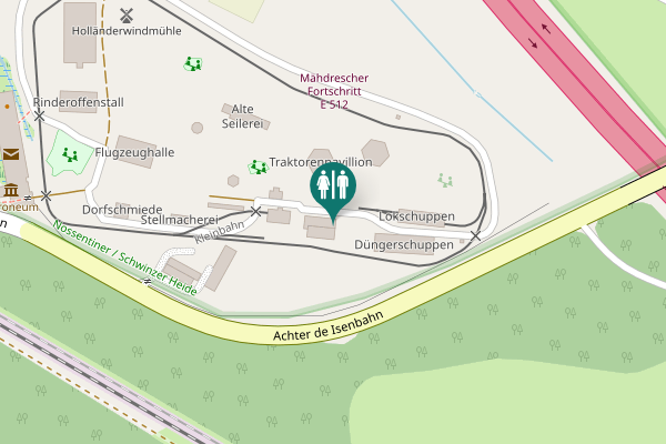 Map showing location of Achter de Isenbahn 1 Toilet