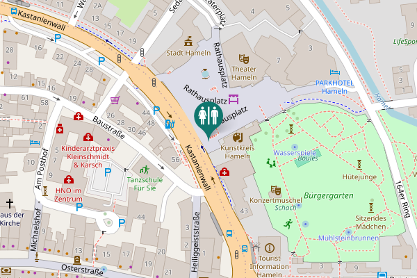 Map showing location of Rathausplatz 2 Toilet