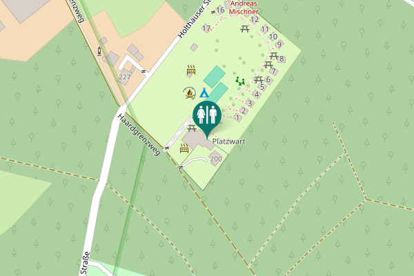 Map showing location of Haardgrenzweg 200 Toilet