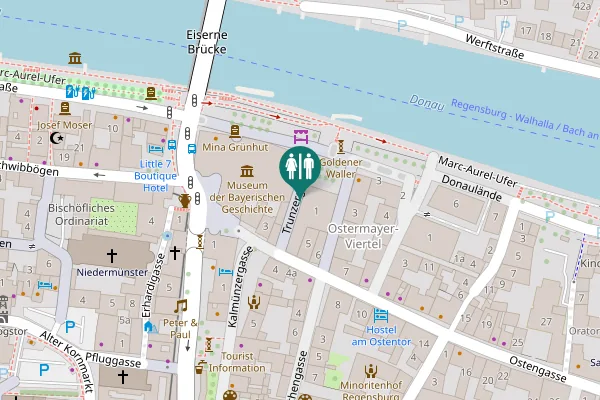 Map showing location of Donaumarkt 1 Toilet