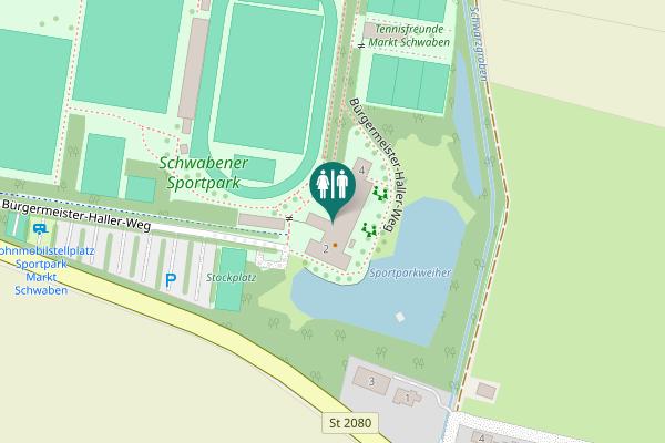 Map showing location of Bürgermeister-Haller-Weg 2 Toilet