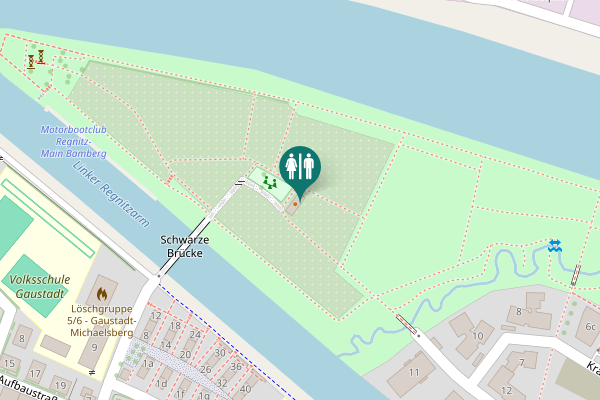 Map showing location of Am Werkkanal 15 Toilet