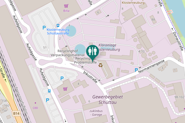 Map showing location of Inkustraße 4 Toilet