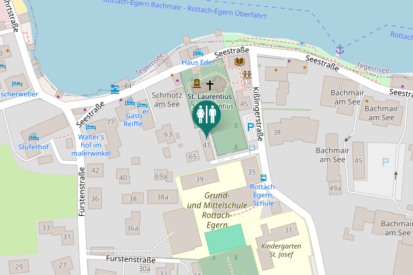 Map showing location of Kißlingerstraße 41 Toilet