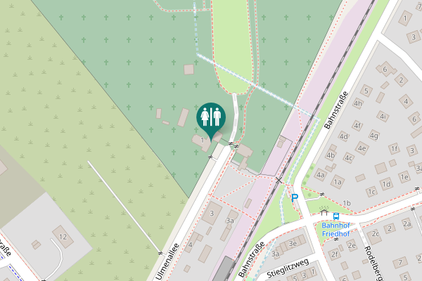 Map showing location of Ulmenallee 1 Toilet