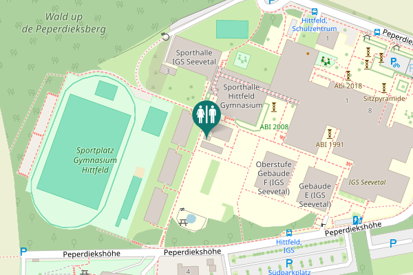 Map showing location of Äußere Schulstraße Toilet