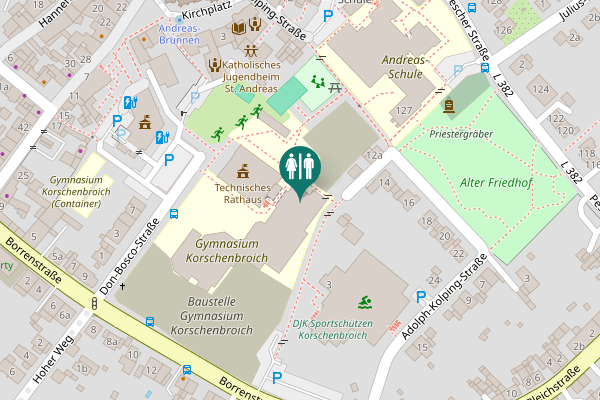 Map showing location of Don-Bosco-Straße 4-6 Toilet