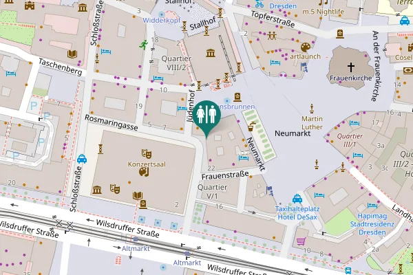 Map showing location of Galeriestraße 22 Toilet